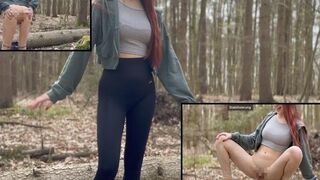 Endlich kann Luna Lou im Wald wieder ihre Pisse laufen lassen