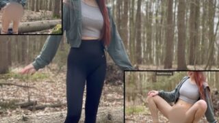 Endlich kann Luna Lou im Wald wieder ihre Pisse laufen lassen