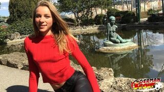 GERMAN SCOUT überredet das Teen zum Sex Casting