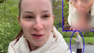 Lu_Lux gibt ihrem Fan direkt einen Blowjob outdoor