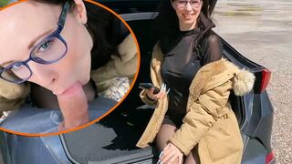 Ronya_Rabe schleppt ihn auf dem Parkplatz direkt ab und will ficken