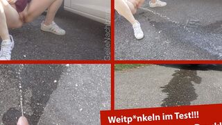 GeileNachbarn beim Weit Pissen