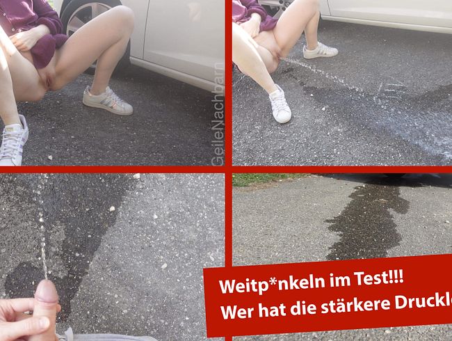 GeileNachbarn beim Weit Pissen