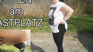LADY-LENA @ Er quatscht mich beim Pissen auf dem Ratsplatz an