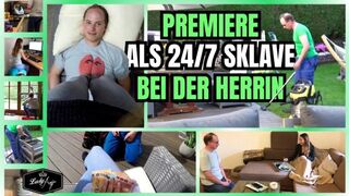 Lady-Anja betreut ihren Sklaven rund um die Uhr