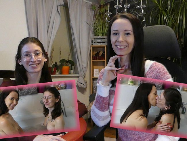 Meine 1. Lesbische Erfahrung! Ronya-Rabe geht mit Emma in die Badewanne