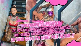 inkedlorena bekommt einen Creampie vom XX Schwanz... ist sie jetzt schwanger?