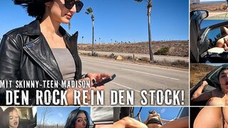 Andy-Star fickt im Auto ein skinny Teen Girl