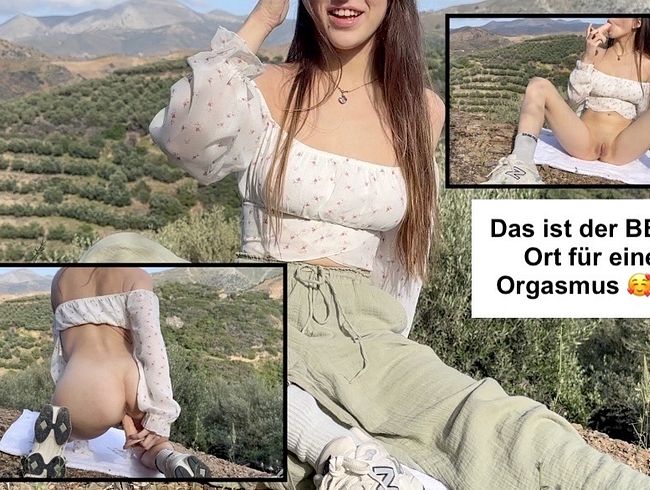 Schöner Platz um sich selbst zu befriedigen! Luna-Lou nimmt dich mit