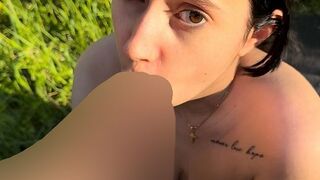DirtyTeenxRay treibt es nach der Geburt outdoor