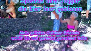 Melissa Deluxe gibt beim Joggen auch gerne mal einen Schwanz