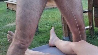 Petra1992 liebt feuchte Natursekt Spiele im Garten