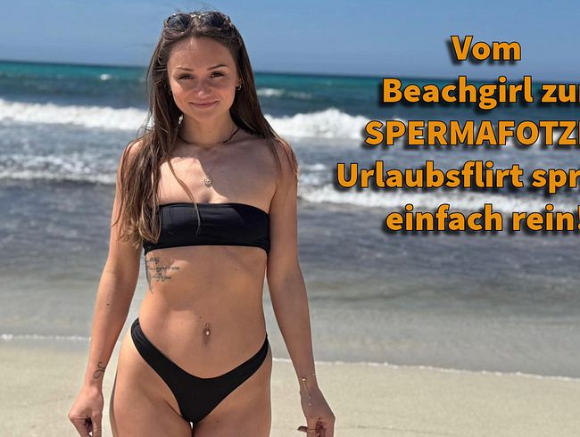 Mona Mystery - Urlaubsflirt am Strand mit Spermapussy
