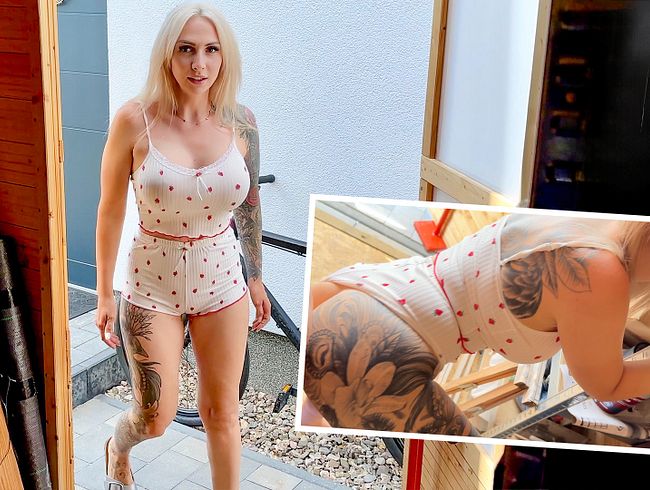 Sex im Schuppen und der Nachbarn hört zu [Lisa Sophie]