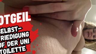Bikergirl_97 besorgt es sich auf der Toilette