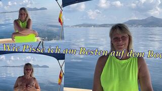 SweetSusiNRW muss vom Boot runter pinkeln