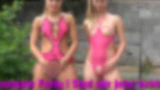 Geile-Blondchen bei der Creampie Fick Orgie