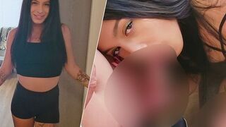 Larissa-TS erlebt geilen Dreier mit 2 Kerlen