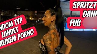 CandySuck - Er ist nur zufällig in meinem Porno und bekommt einen Footjob