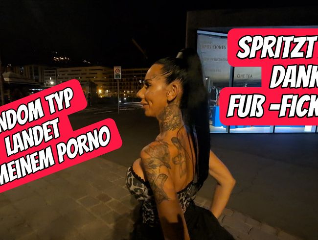CandySuck - Er ist nur zufällig in meinem Porno und bekommt einen Footjob