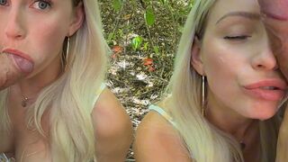 Blondine lutscht gerne Schwänze (baebaezoe)