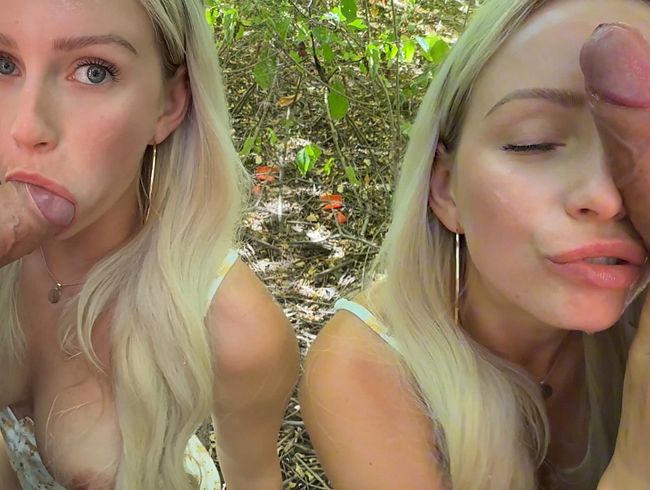 Blondine lutscht gerne Schwänze (baebaezoe)