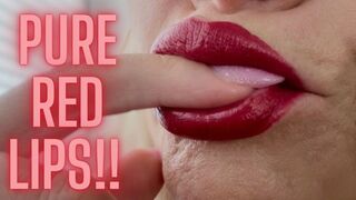 Unwiderstehliche rote Lippen bei [Bibixxx]