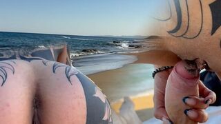 Zu frech? Ich besorge es mir zum 1. Mal selbst am Strand (AjaMoon)