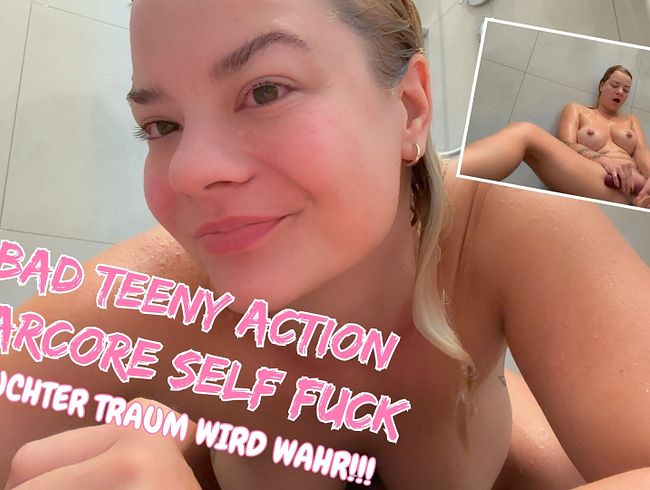 Teen Girl Anna-Lena-Sofia fickt sich selbst in einer fremden Dusche