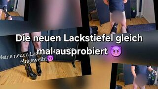 SweetSoul24 zeigt sich in sexy Lack Stiefeln