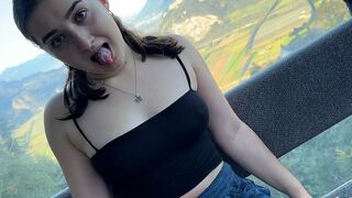 LeahSnuSnu erlebt wilden Fick in der Gondel