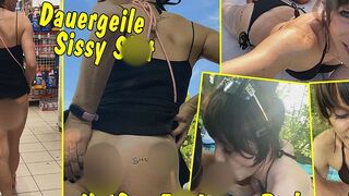 TV-Helena-Kimberly: Sissy Schlampe geht nackt an den Badesee