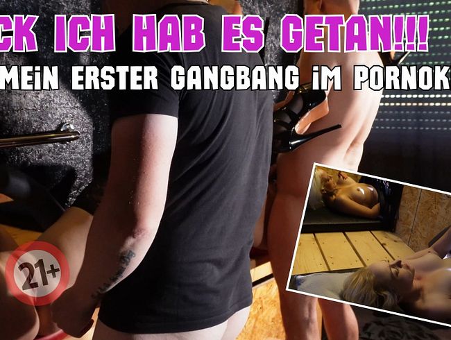 Lea Kirsch erlebt wilde Gangbang Orgie im Pornokino