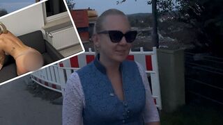 Dirndl-Schlampe germanmaskedlucie wird nach dem Oktoberfest von fremdem Lederhosen-Kerl durchgefickt