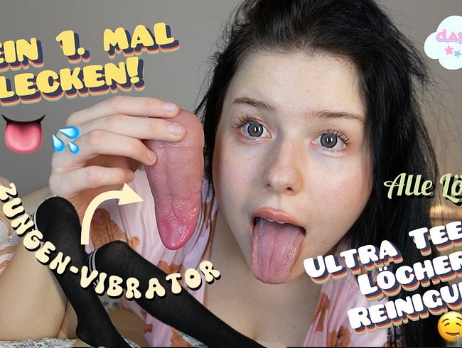 (DaphneDietz) Jungfrau wird zum 1. Mal an Arsch & Pussy geleckt