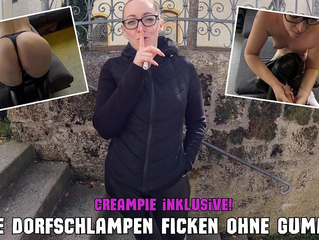 Echt versaute Dorfschlampen vögeln komplett ohne Gummi mit Creampie Finale - Lea Kirsch
