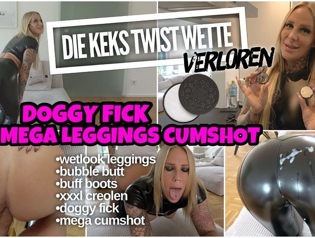 Lara Cum Kitten lässt sich in Leggings Doggyficken
