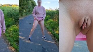 Draußen auf einem Feldweg gepisst - Hat mich jemand gesehen? itspinkmelina