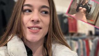 Luna_Lynn besorgt es sich in der Umkleide Kabine