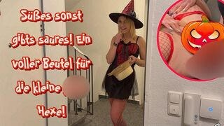 Hexe Sarina-Young bekommt viel Süßes zu Halloween