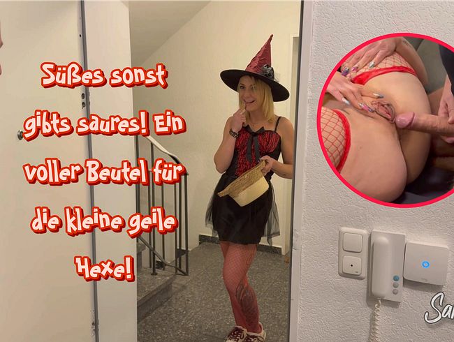 Hexe Sarina-Young bekommt viel Süßes zu Halloween