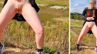 itspinkmelina pisst beim Wandern... wurde sie beobachtet?