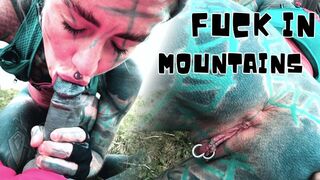 Anuskatzz: Outdoor MOUNTAINSIDE passionate fuck and FACIAL cumshot