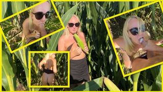 GermanMaskedLuci: Im Maisfeld Natursex pur – AO Doggy-Action