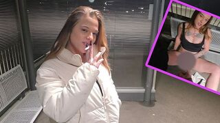 Luna_Lynn: Bin ich jetzt eine Dorf Fotze?? Fremden am Bahnhof verführt!