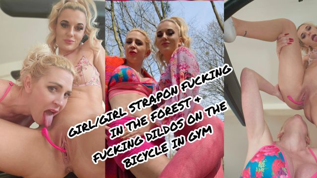 Kate-Monroe: GIRL/GIRL STRAPON FUCKING IN THE FOREST & FUCKING IN GYM
