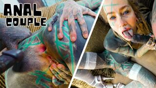 Anuskatzz: Harter ANAL Fick für Tattooed Girl - Balls Deep Arschfick für Go