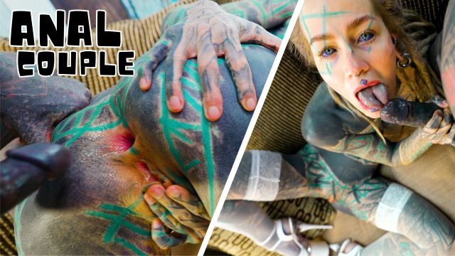 Anuskatzz: Harter ANAL Fick für Tattooed Girl - Balls Deep Arschfick für Go