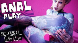 Anuskatzz: Solo ANAL Fisting - Toys und Plugs für Tattoo Girl - Arschloch