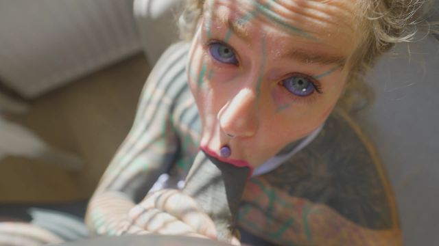 Anuskatzz: Tattooed hippie gets naughty, ANAL fucked and facial cumshot